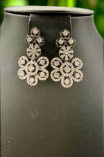Gold Plated FloralSet with White Accents | Necklace & Earrings | Famaza couture