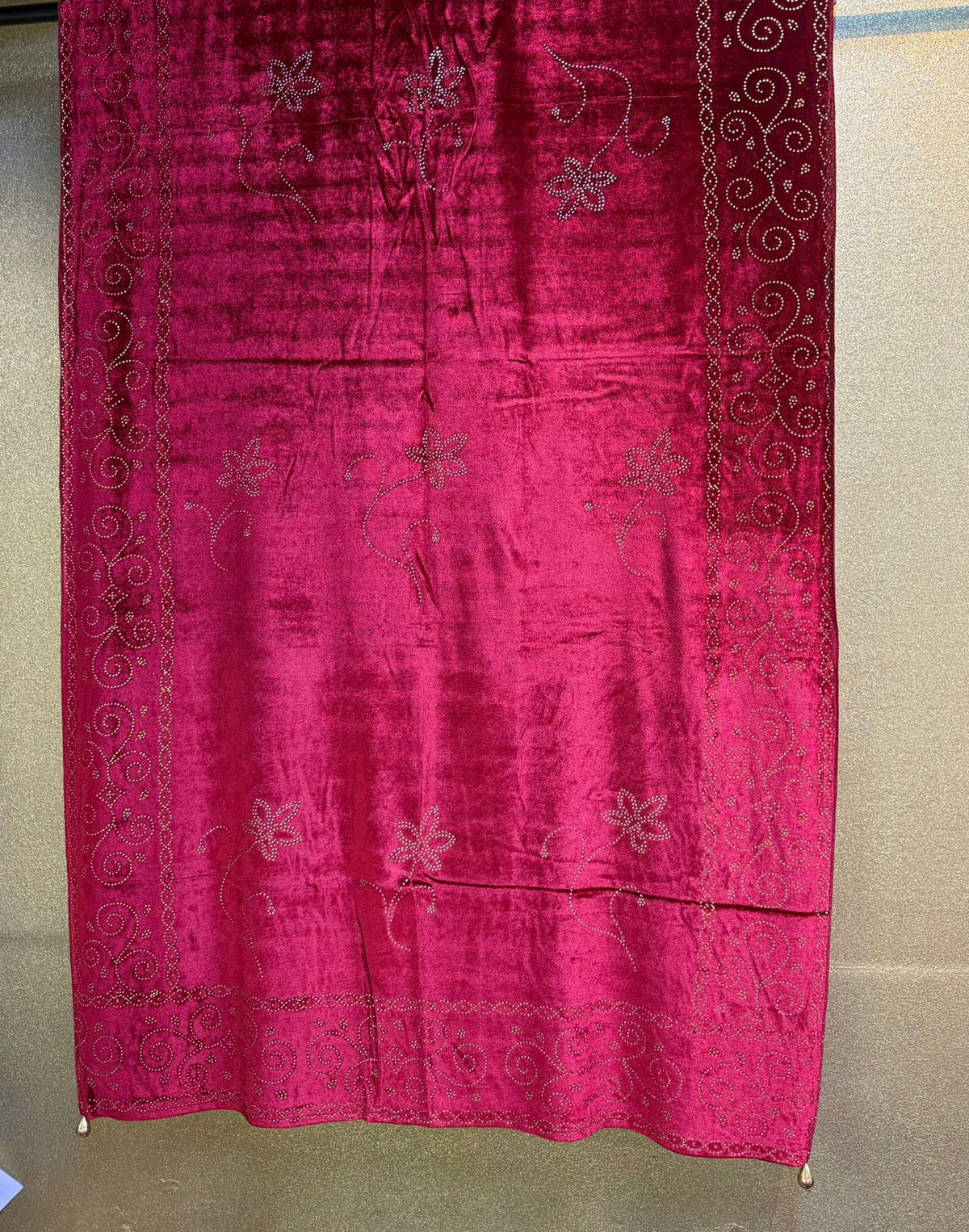 Exquisite Velvet stole with Swarovski work| Elegance for Winter – Famaza Couture