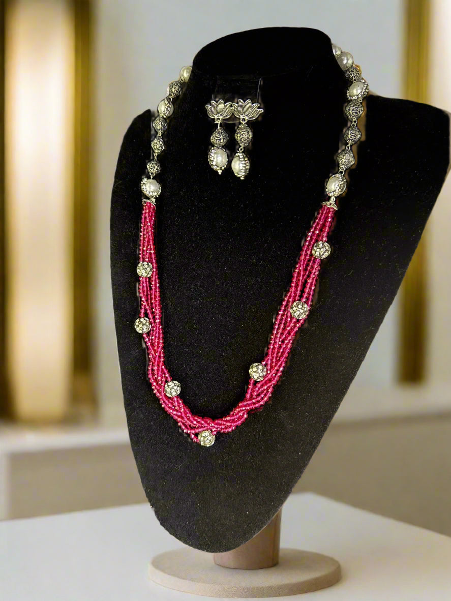 Fusion Twisted Layer Beaded Mala Set | Regal Jewellery – Famaza Couture
