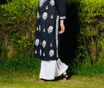 Wide-Leg Modal Trousers with Exquisite Handmade Embroidery