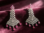 The Empress Drop American Diamond Chandelier Earrings