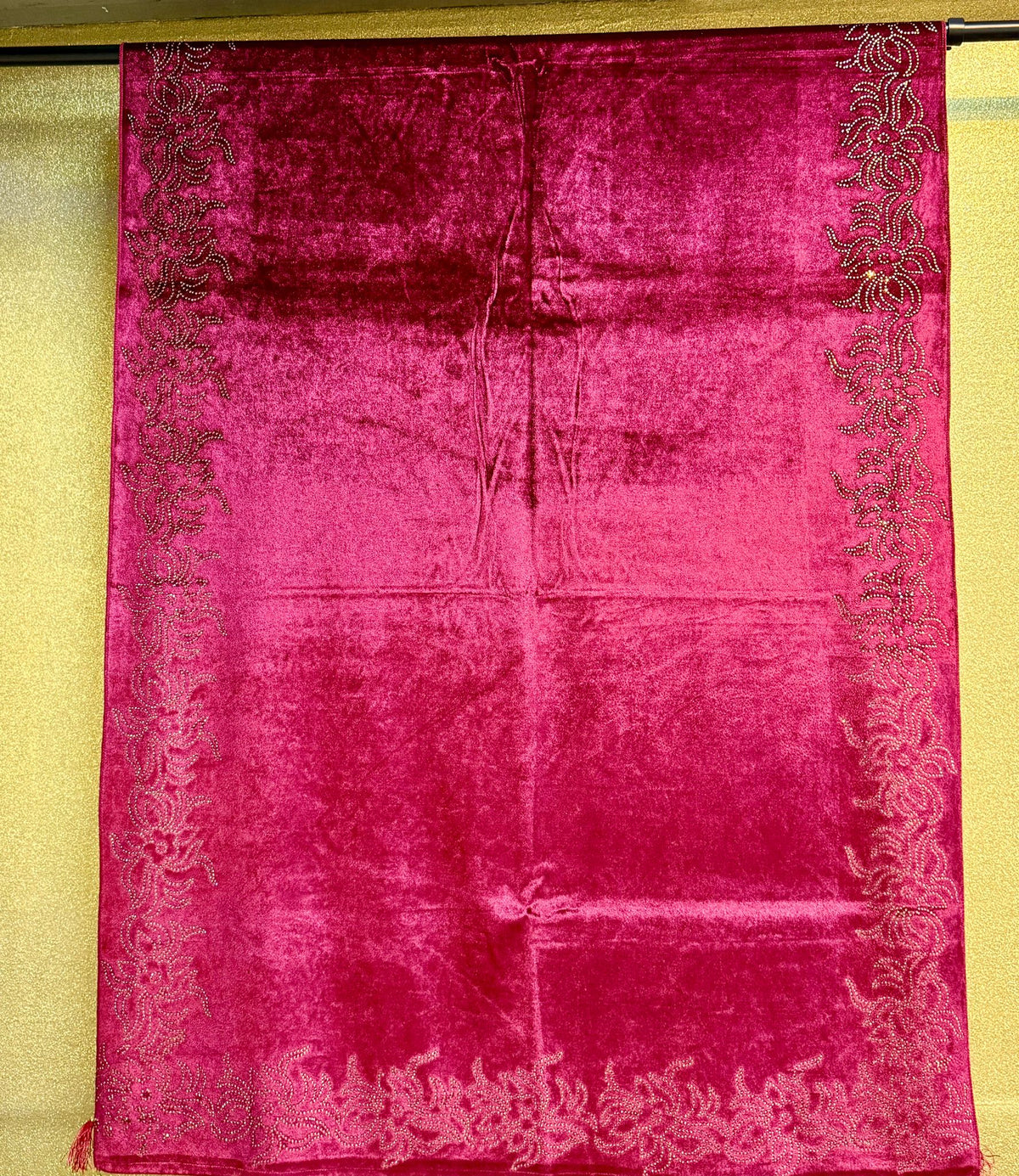 Exquisite Velvet stole with Swarovski work| Elegance for Winter – Famaza Couture