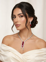 The Royal Crimson Emerald-Cut Statement Set