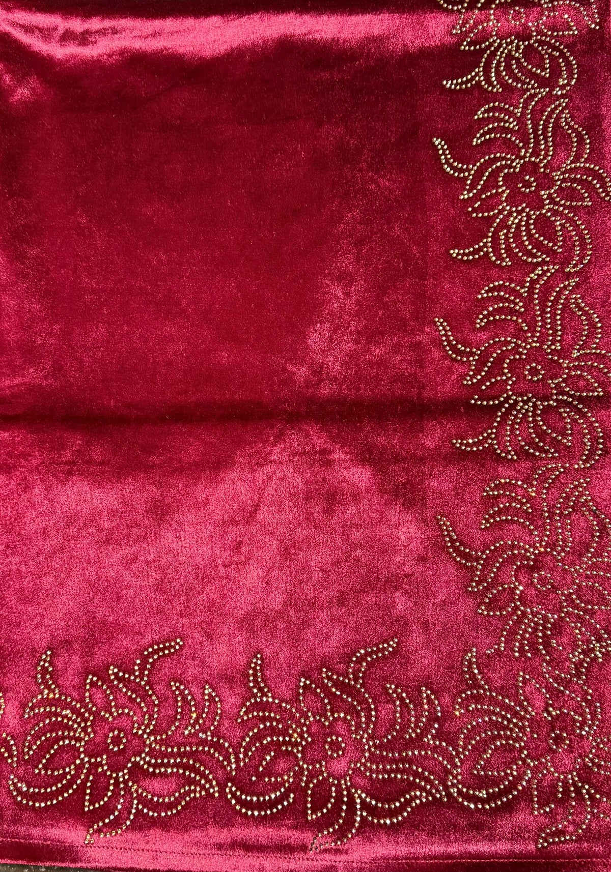 Exquisite Velvet stole with Swarovski work| Elegance for Winter – Famaza Couture