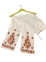 Cotton Multi-Thread Embroidery Pants for Women