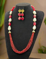 Bollywood Style Monalisa Stone & Crystal Beaded Mala Set | Regal Jewellery – Famaza Couture