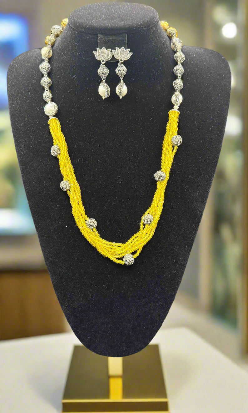 Fusion Twisted Layer Beaded Mala Set | Regal Jewellery – Famaza Couture