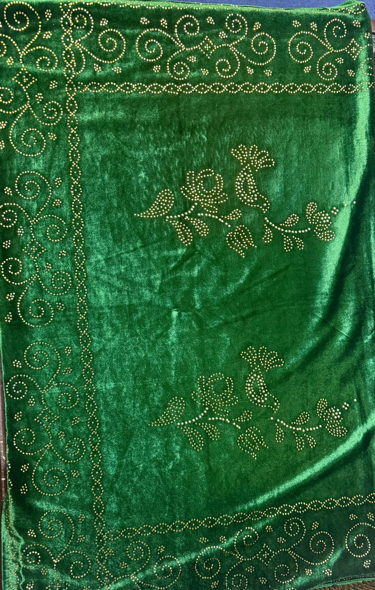 Exquisite Velvet stole with Swarovski work| Elegance for Winter – Famaza Couture