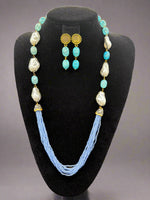 Bollywood Style Monalisa Stone & Crystal Beaded Mala Set | Regal Jewellery – Famaza Couture