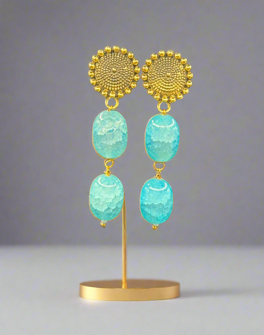 Bollywood Style Monalisa Stone & Crystal Beaded Mala Set | Regal Jewellery – Famaza Couture