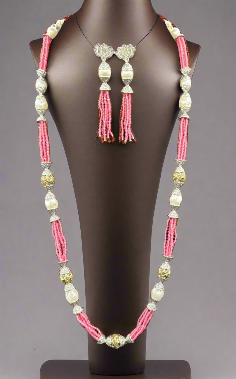 Real crystal beaded/MOP Mala Set | Regal Jewellery– Famaza Couture
