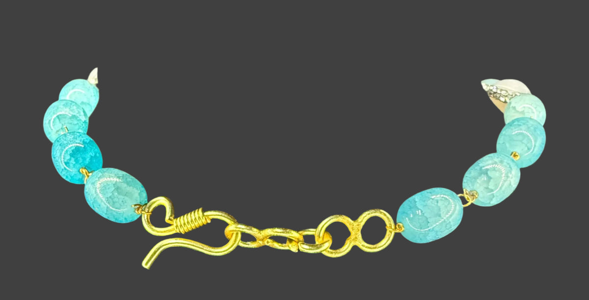 Bollywood Style Monalisa Stone & Crystal Beaded Mala Set | Regal Jewellery – Famaza Couture