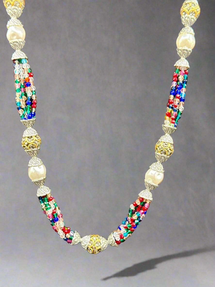 Real crystal beaded/MOP Mala Set | Regal Jewellery– Famaza Couture