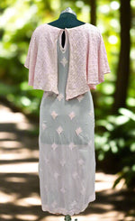Chikankari capelet Dress in Viscose