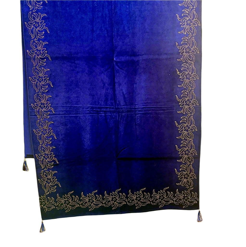 Exquisite Velvet stole with Swarovski work| Elegance for Winter – Famaza Couture