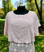 Chikankari capelet Dress in Viscose