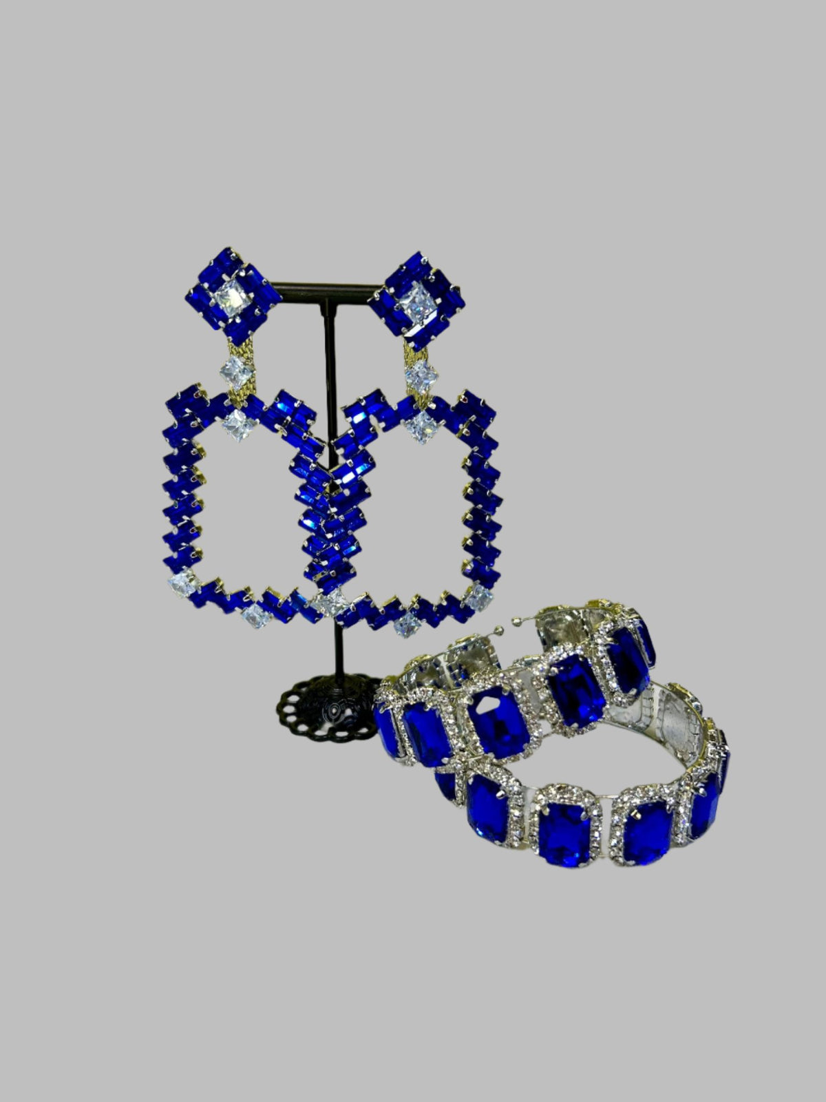 Blue Sapphire Drop Earrings