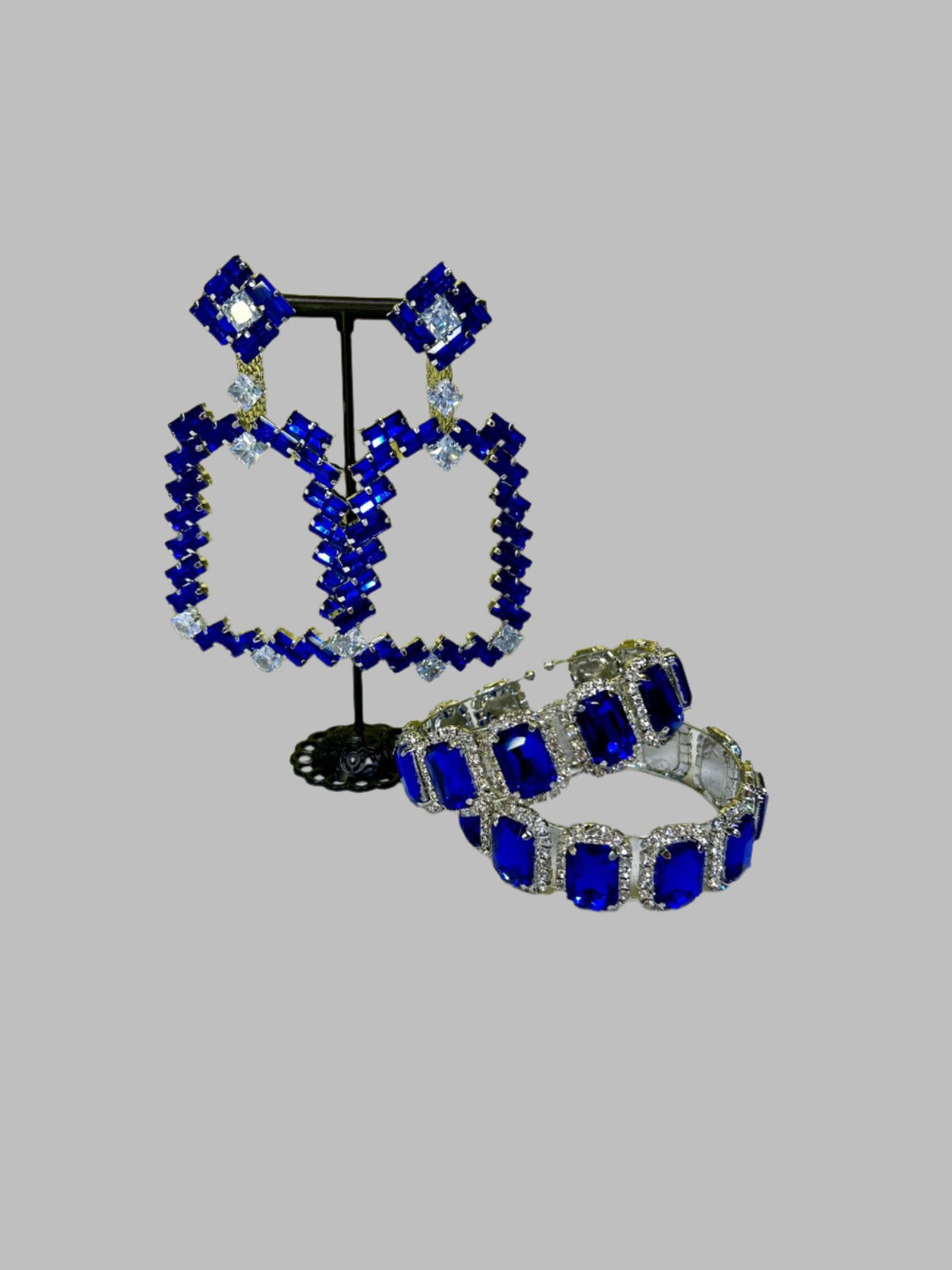 Blue Sapphire Drop Earrings