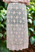 Chikankari capelet Dress in Viscose