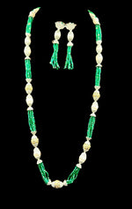 Real crystal beaded/MOP Mala Set | Regal Jewellery– Famaza Couture