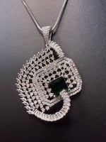 Artificial AD Pendants Set with earrings | Brooch Design – Famaza Couture