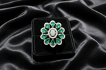 The Omaim Imperial Radiant American Diamond Statement Ring