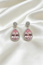 The Duchess American Diamond Teardrop Statement Earrings