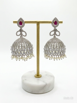 American Diamond jhumkas