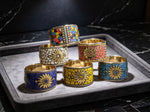 The Persian Royal Blue Sunburst Mosaic Cuff
