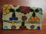 Clutch Bag - White Multicolored Floral
