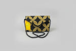 Black Stars Gold Tiles Handcrafted Clutch Bag