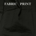 Close-up of black fabric with stitching details