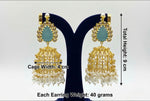 Royal Monalisa Stone & Coin Golden Earrings | Bridal & Partywear Wembley