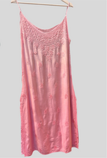 Chikankari Slip Dress – Hand Embroidered Summer Kurti in Cotton | Famaza Couture