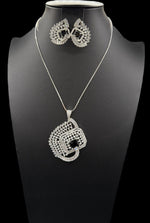 Artificial AD Pendants Set with earrings | Brooch Design – Famaza Couture