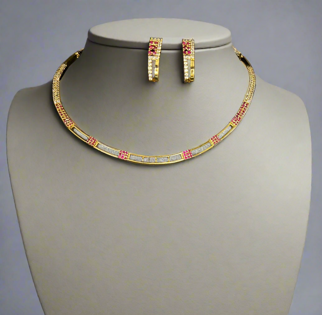 Hasli choker Necklace set | Elegant Jewellery – Famaza Couture