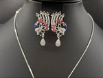 Peacock Pendants Set with earrings | Peacock full wing open– Famaza Couture