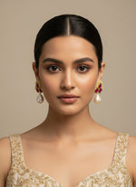 Sugar stone Earrings | Lightweight Bridal Jewellery – Famaza Couture