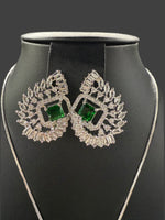 Artificial AD Pendants Set with earrings | Brooch Design – Famaza Couture