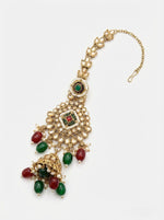Gold plated kundan stones Bridal earrings.