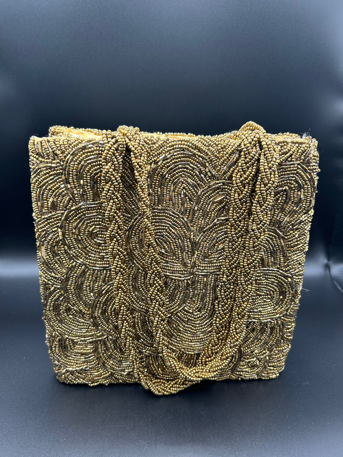 Gold Circular Handcrafted Tote Bag