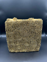 Gold Circular Handcrafted Tote Bag