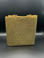 Gold Diagonal Handcrafted Tote Bag