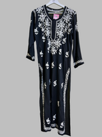 Chikankari Kurti/Shirt/Top - Modal - Ghass Patti Work - Full Border