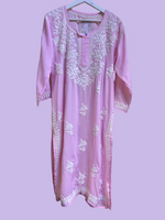 Chikankari Kurti/Shirt/Top - Modal - Ghass Patti Work - Full Border