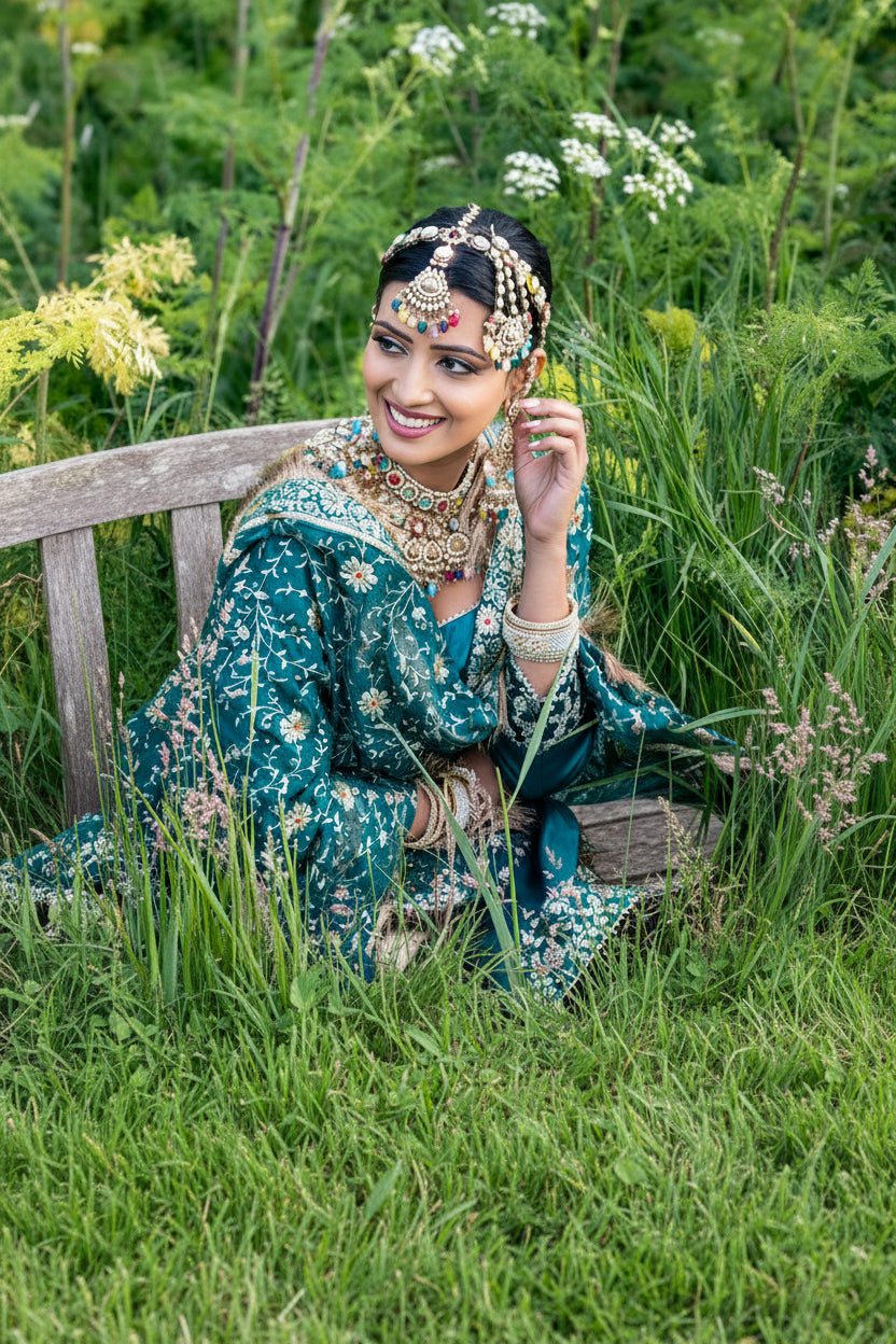 multicolour-polki-bridal-set