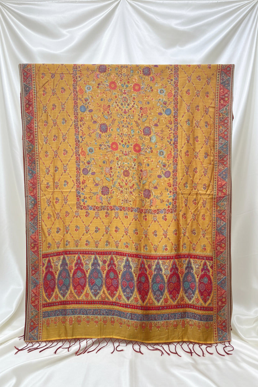 Original kanni silk dupatta with it's full elegance and details.