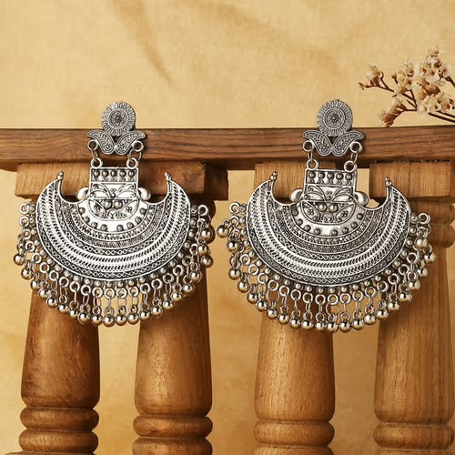 Handcrafted oxidised earrings