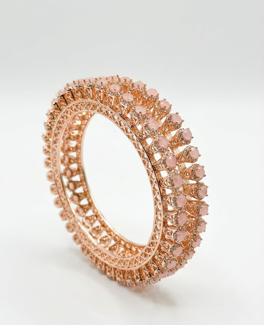 Pairt of Rose Gold bangels.