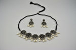 Party wear oxidised choker jewellery set for women